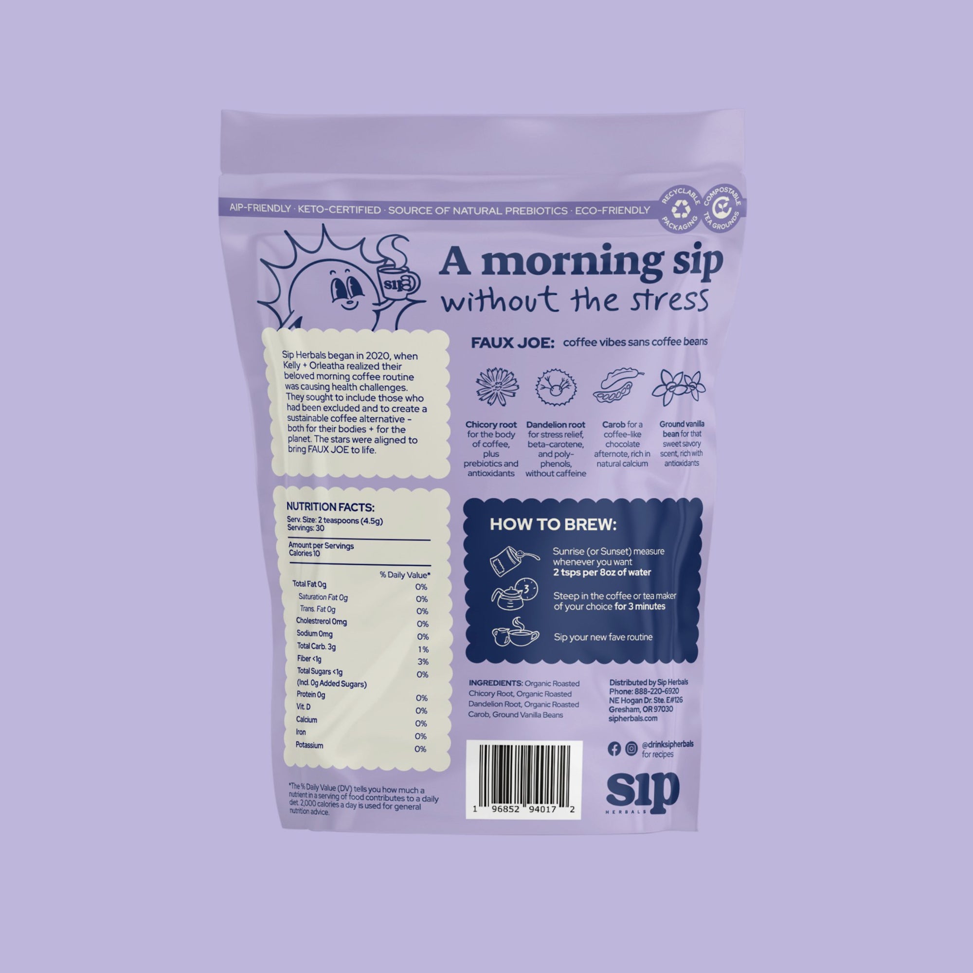 Royal Mocha Superfood Coffee Alternative (Loose Leaf), 30 Servings